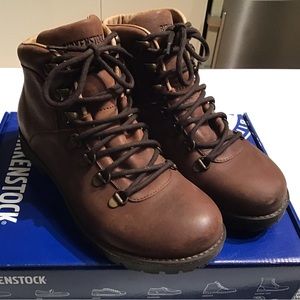 Birkenstock Jackson Boot, Dark Brown Nubuck, Size 6, EUC